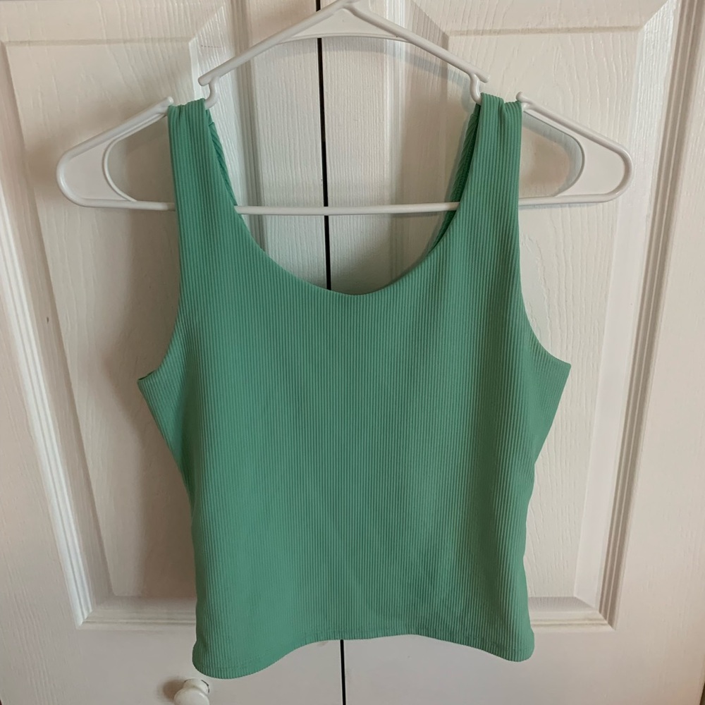 Freely Green Ribbed Tank Top